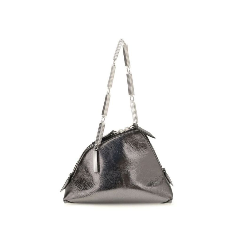 The Attico Silver Calf Leather Bos Taurus Women's Handbag